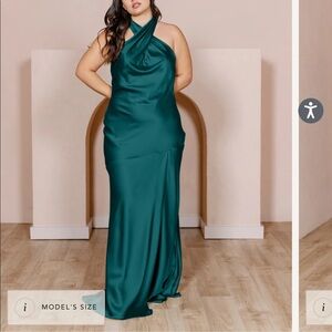 Revelry Bridesmaid Athena Satin Dress